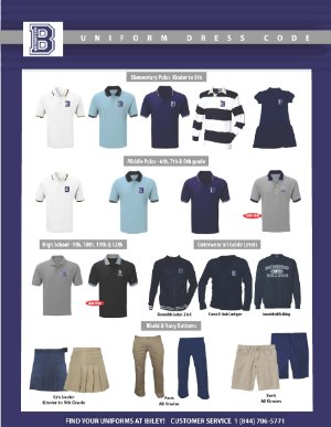 BridgePrep Academy's 2024-2025 school uniforms can now be purchased at Ibiley Uniforms.